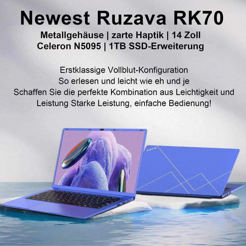 MACO Ultra-Slim 14" Business Laptop | Intel Quad-Core N5095, 8GB DDR4, 256GB High-Speed SSD