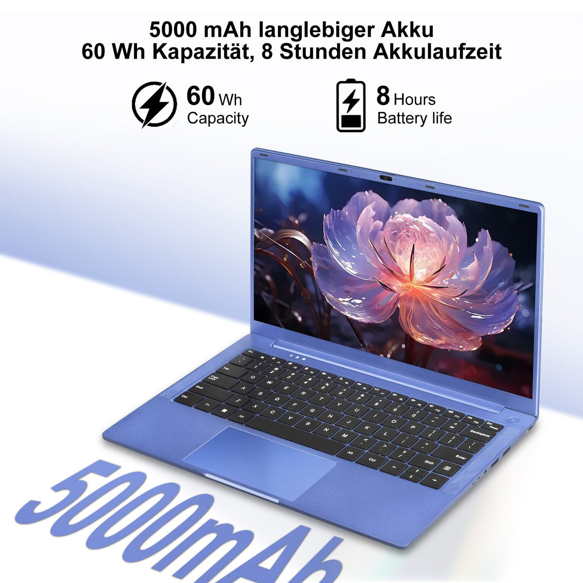 MACO Ultra-Slim 14" Business Laptop | Intel Quad-Core N5095, 8GB DDR4, 256GB High-Speed SSD