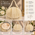MDBODY Luxury Couture — Handgefertigte Gold-Perlen-Handtasche mit elegantem Rahmen (Limitierte Edition — Luxus, den nicht jeder trägt)