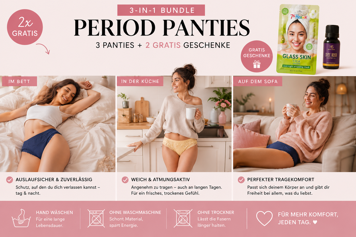 MDBODY Ultimate 3-in-1 Selfcare Period-Panty Bundle | Premium Cycle Ritual Set