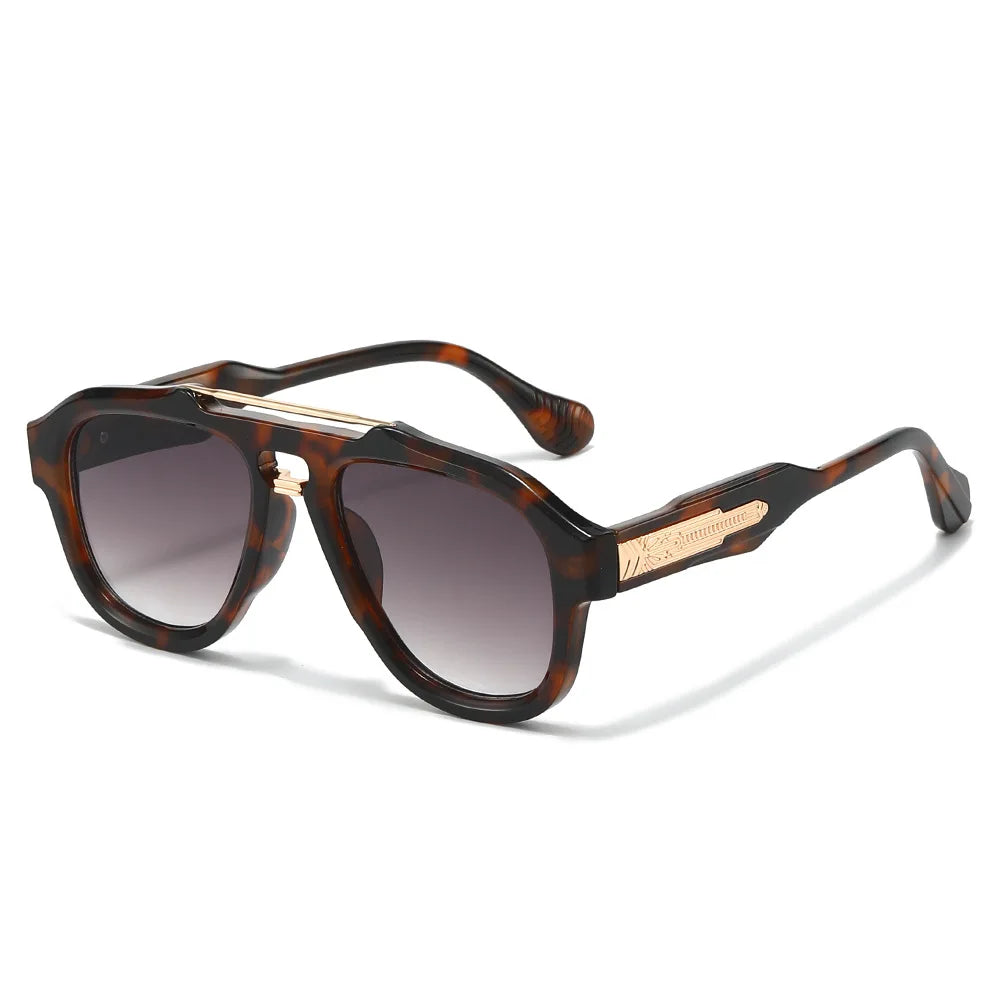 MACO Luxury Designer Pilot Sunglasses – High-End Metal Decoration Fashion Shades