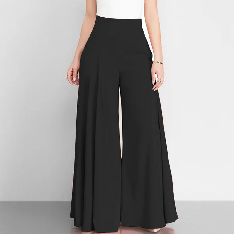 MACO Luxury High-Waist Suit Pants – Elegant Straight Wide-Leg Office Trousers