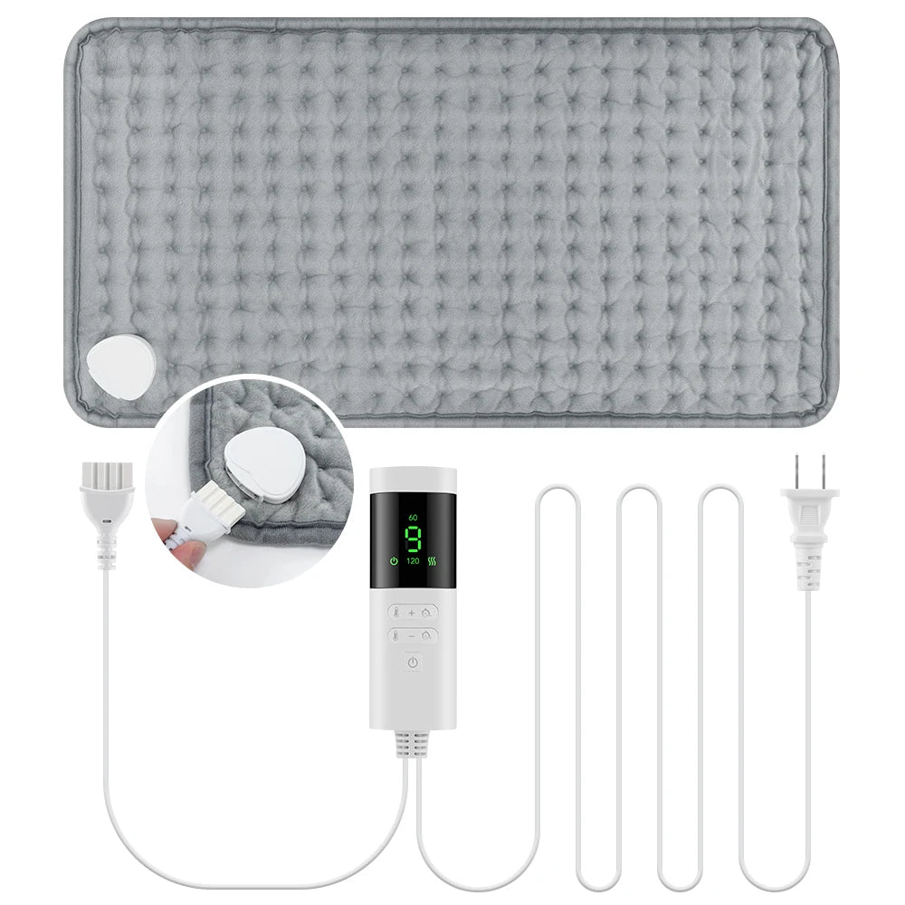 MDBODY XXL Therapeutic Electric Heating Pad | 9-Level Intelligent Temperature Control Blanket for Back & Neck