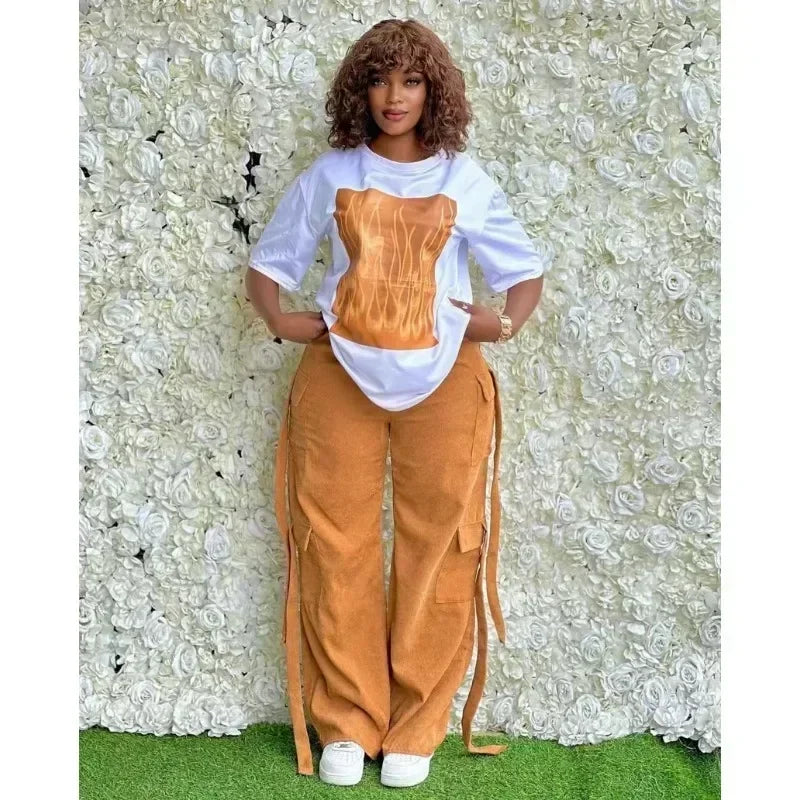 MACO Luxury Dashiki African Set – Vibrant Culture Top & Pants Two-Piece Suit