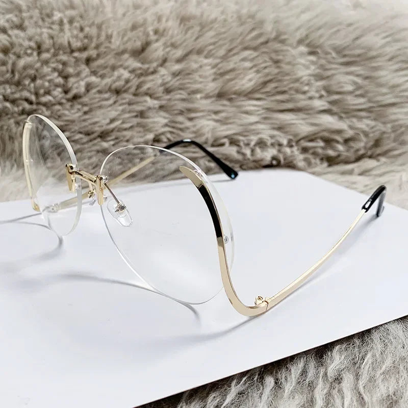 MACO Luxury Geometric Round Sunglasses – Big Frame Metal Designer Shades