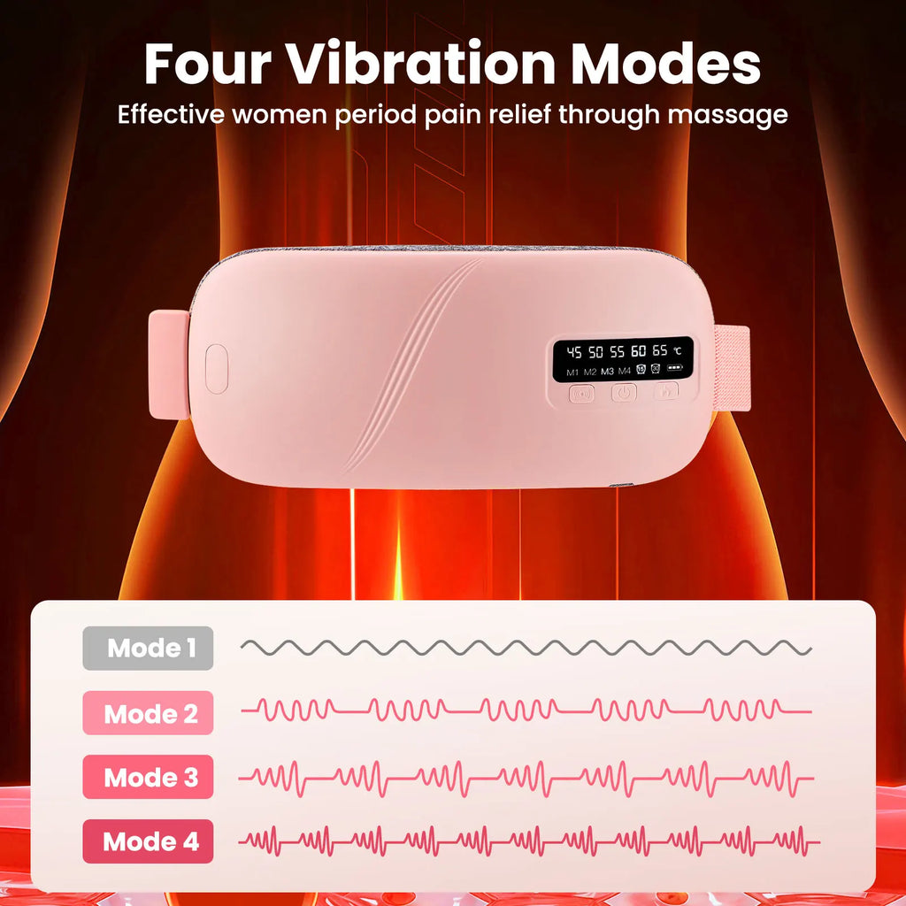 MDBODY Smart Infrared Heating Therapy Belt | 5-Mode Electric Vibration Waist Massage Pad