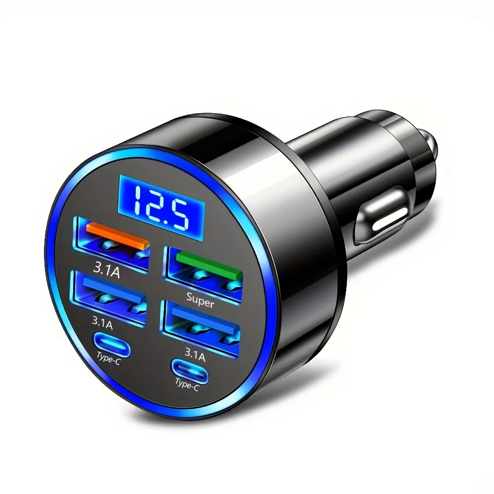 MACO-STORE | 6-in-1 Fast Charging Car Adapter