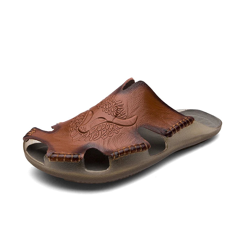 MACO Premium Echtleder Herren-Sandalen – Atmungsaktiv & Komfortabel