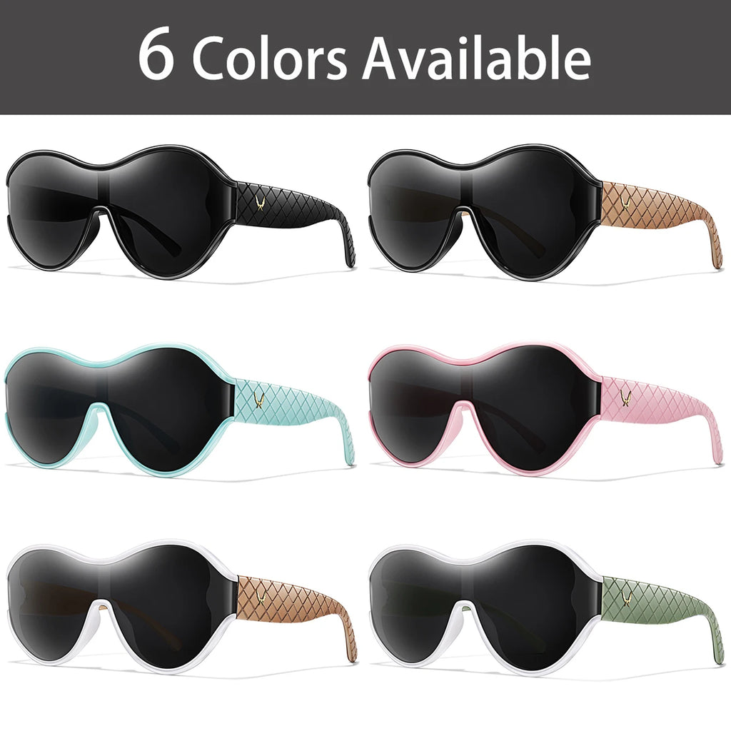 MACO Luxury Oversized Round Sunglasses – Outdoor Sport Goggles with Premium Box
