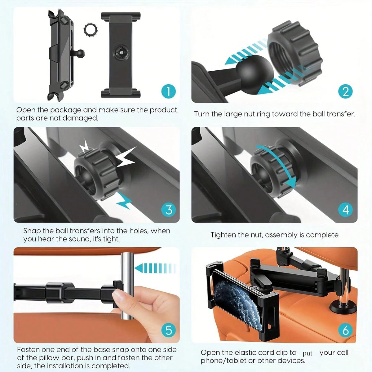 MACO-STORE | Universal Headrest Tablet Holder