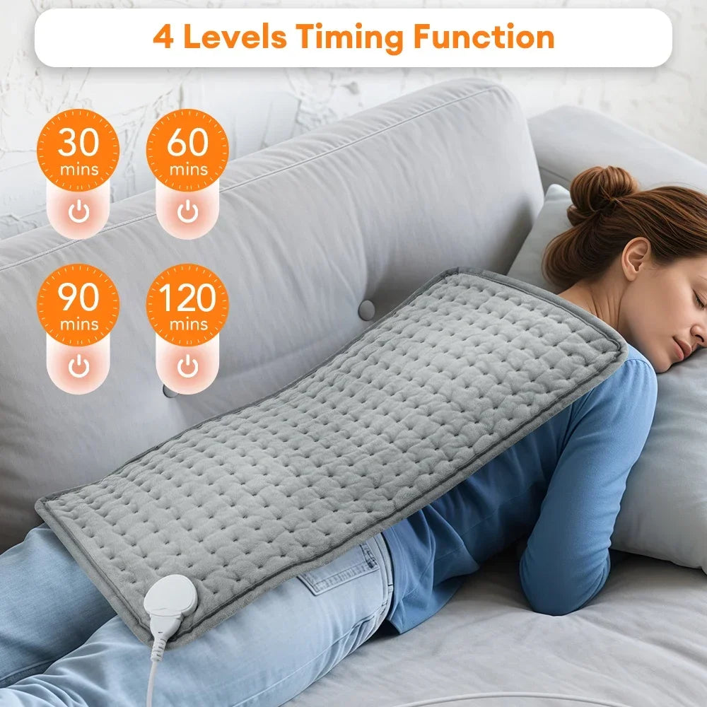 MDBODY XXL Therapeutic Electric Heating Pad | 9-Level Intelligent Temperature Control Blanket for Back & Neck