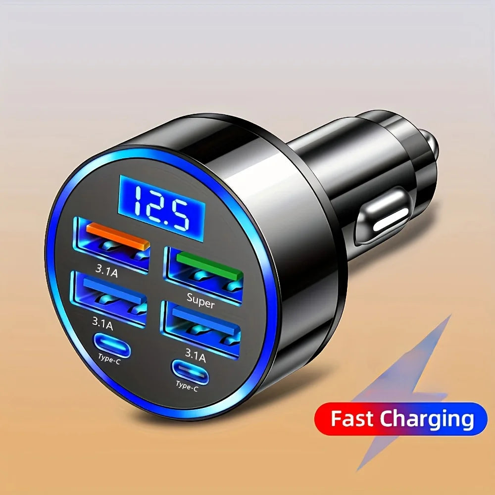 MACO-STORE | 6-in-1 Fast Charging Car Adapter