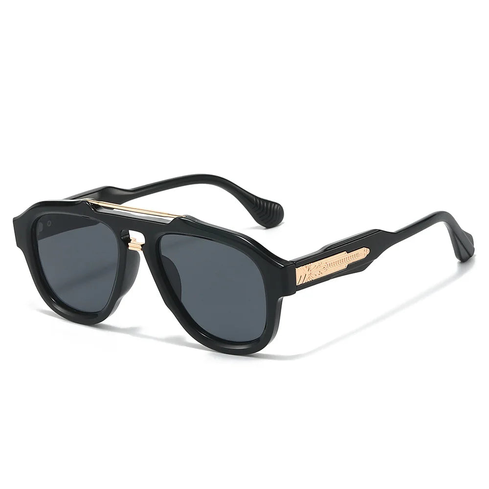 MACO Luxury Designer Pilot Sunglasses – High-End Metal Decoration Fashion Shades