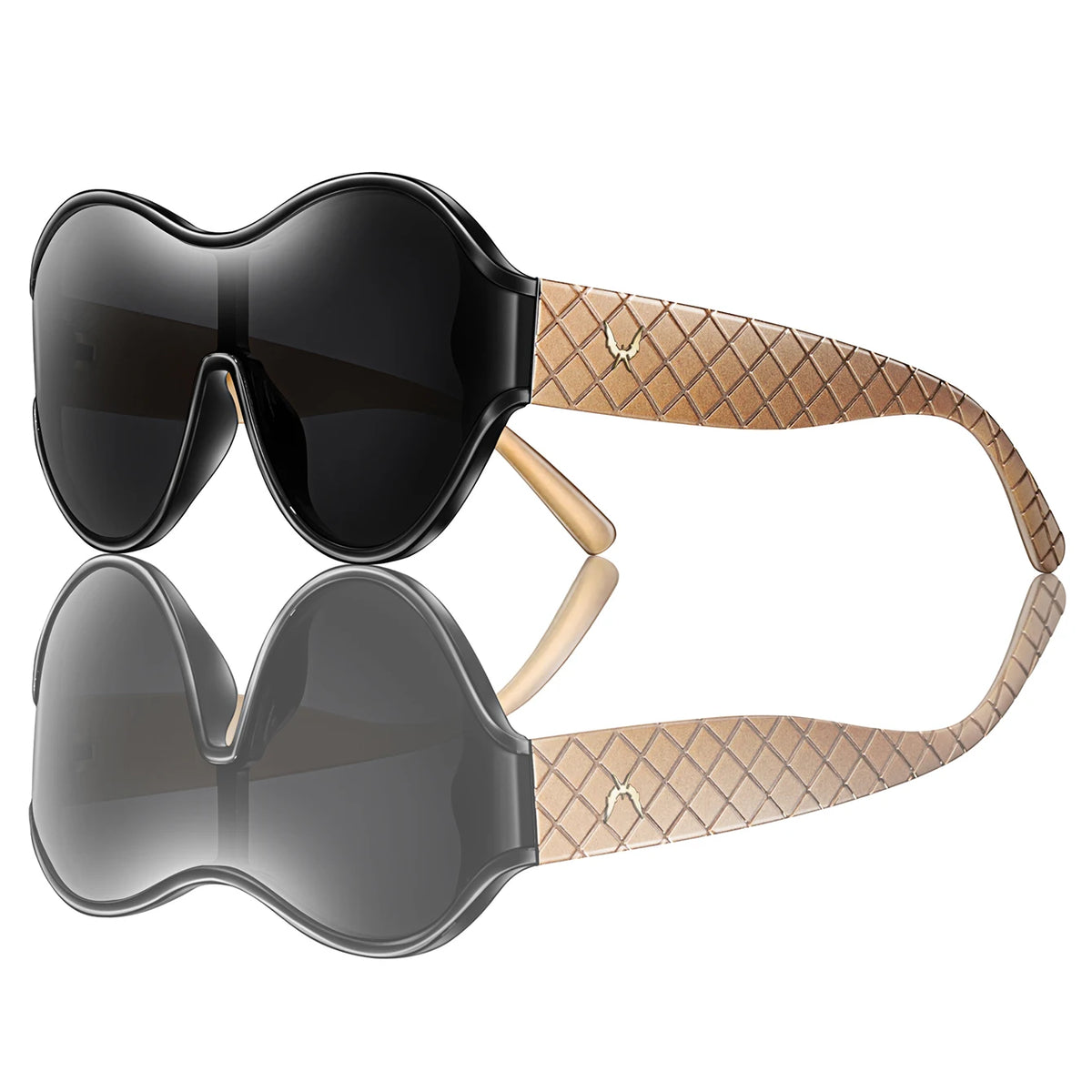MACO Luxury Oversized Round Sunglasses – Outdoor Sport Goggles with Premium Box