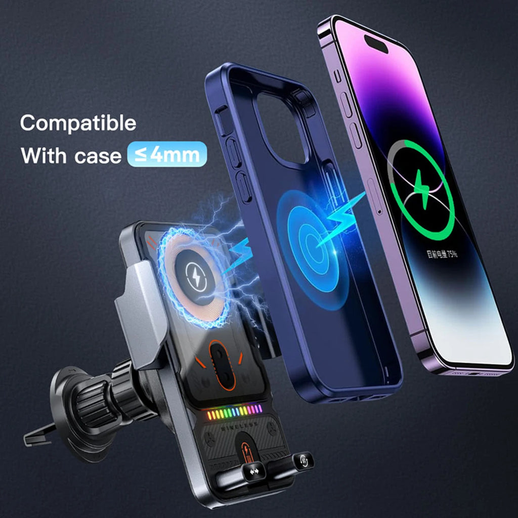MACO-STORE | Magnetic Wireless Car Charger & Phone Mount