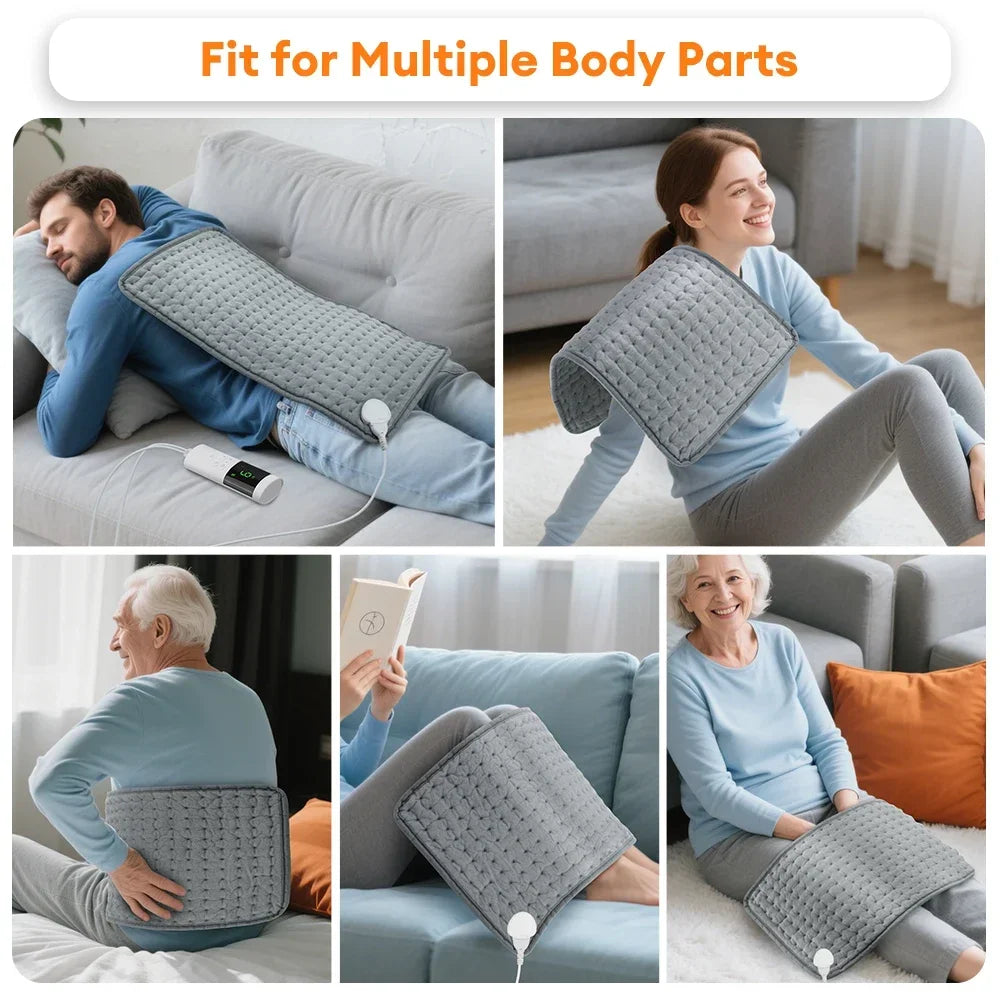 MDBODY XXL Therapeutic Electric Heating Pad | 9-Level Intelligent Temperature Control Blanket for Back & Neck