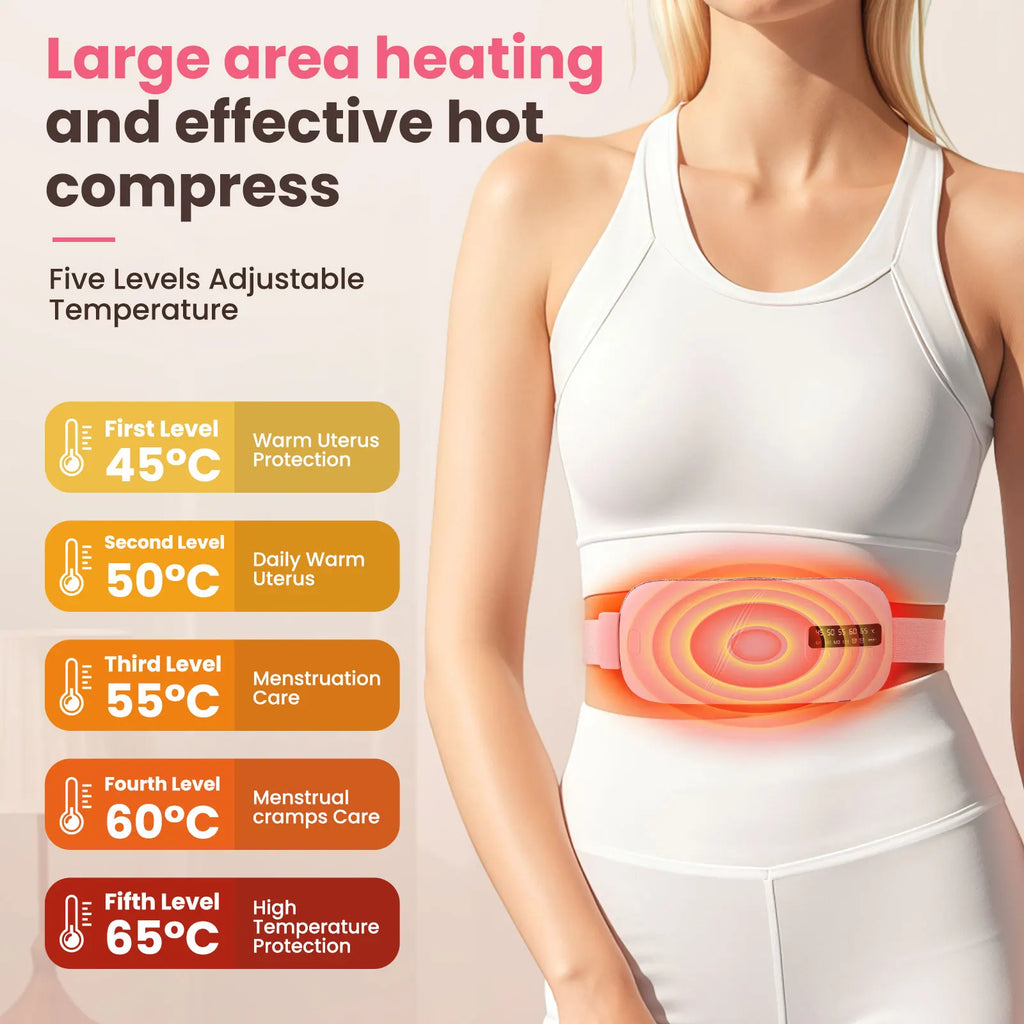 MDBODY Smart Infrared Heating Therapy Belt | 5-Mode Electric Vibration Waist Massage Pad