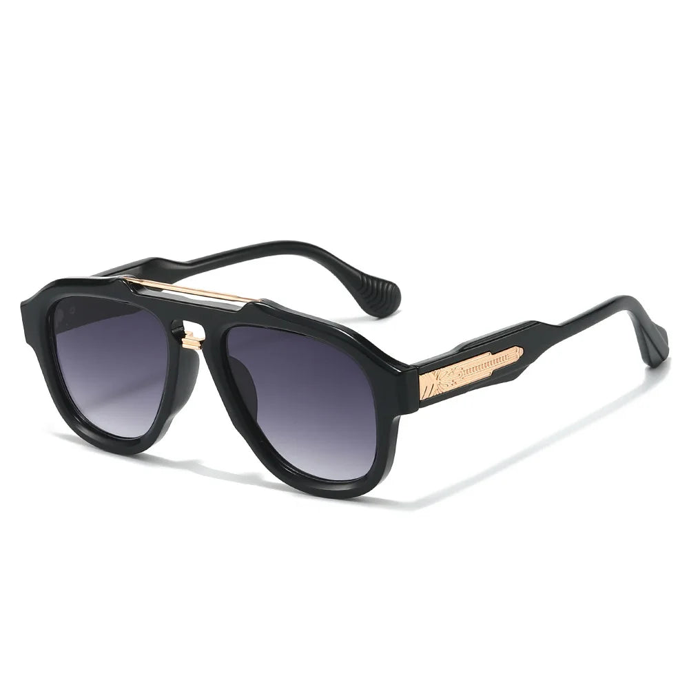 MACO Luxury Designer Pilot Sunglasses – High-End Metal Decoration Fashion Shades