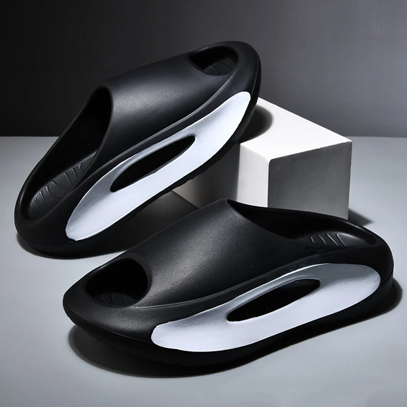 MACO Unisex Premium Cloud-Slides — Ultraleichte Sommer-Slipper mit dicker Soft-Sohle