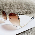 MACO Luxury Geometric Round Sunglasses – Big Frame Metal Designer Shades