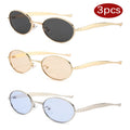 MACO Y2K Small Oval Metal Sunglasses – Luxury Brand Punk Retro Shades