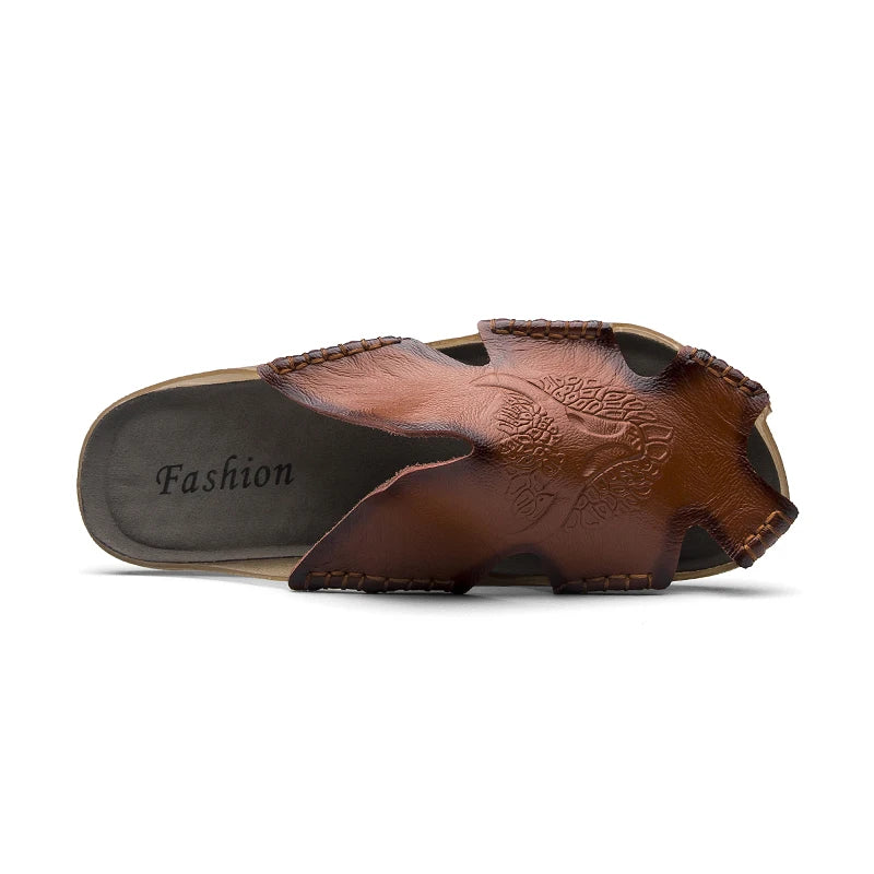 MACO Premium Echtleder Herren-Sandalen – Atmungsaktiv & Komfortabel