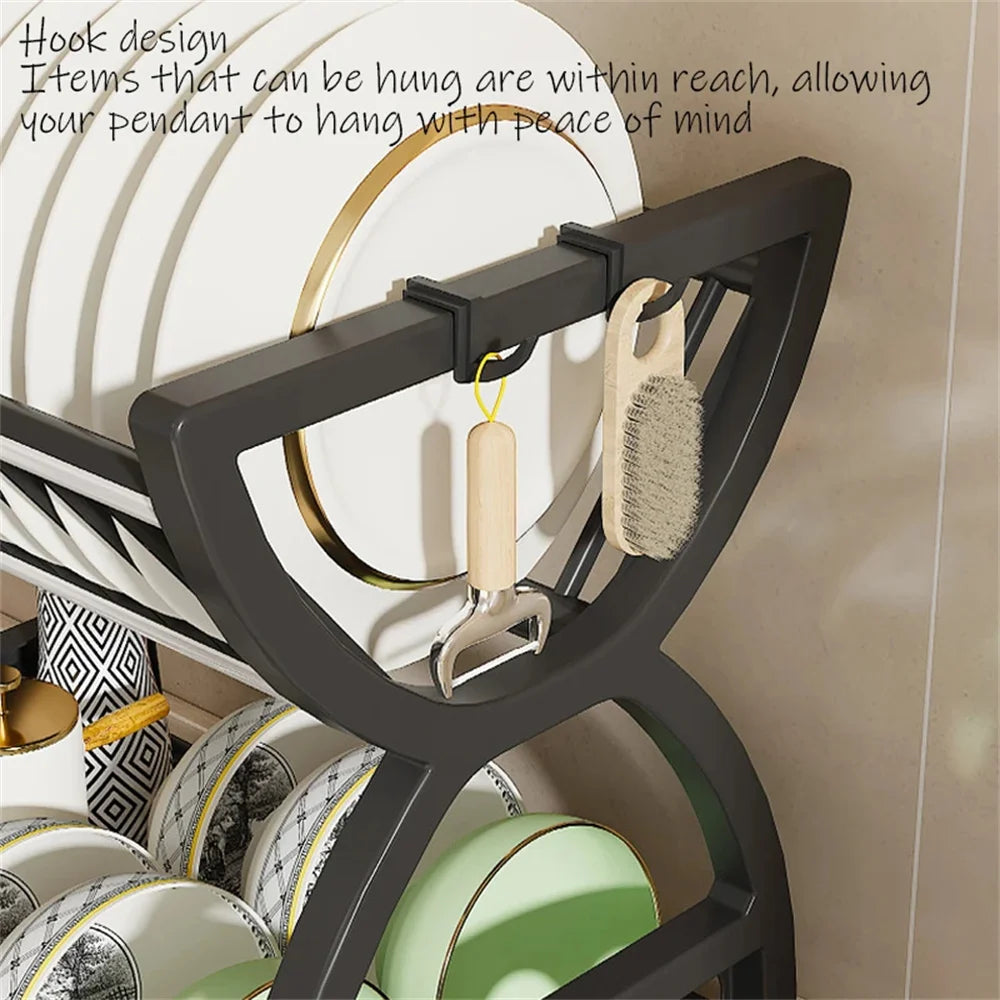 MACO Luxury Multi-Functional Kitchen Storage Rack – Premium Bowl & Dish Drainer Box