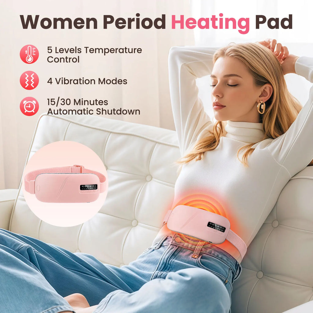 MDBODY Smart Infrared Heating Therapy Belt | 5-Mode Electric Vibration Waist Massage Pad