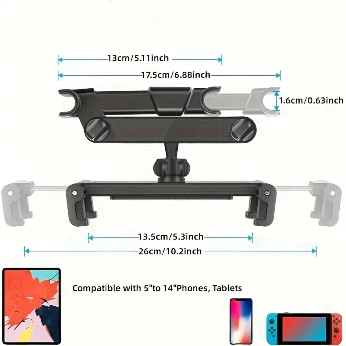 MACO-STORE | Universal Headrest Tablet Holder