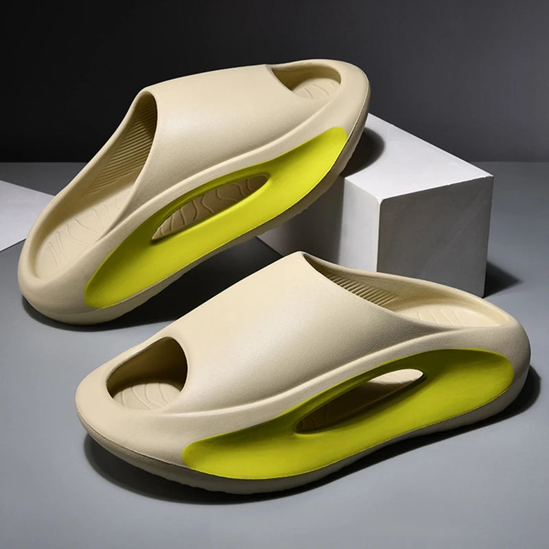 MACO Unisex Premium Cloud-Slides — Ultraleichte Sommer-Slipper mit dicker Soft-Sohle