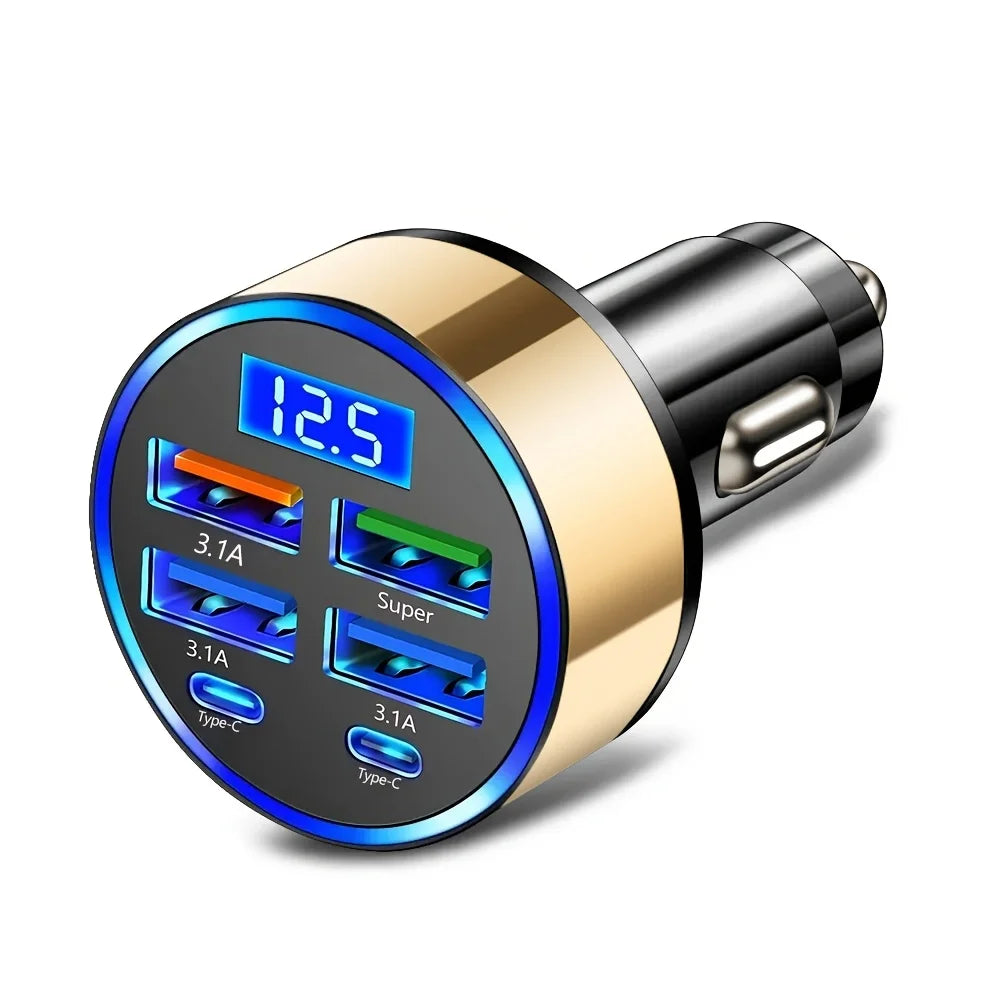 MACO-STORE | 6-in-1 Fast Charging Car Adapter
