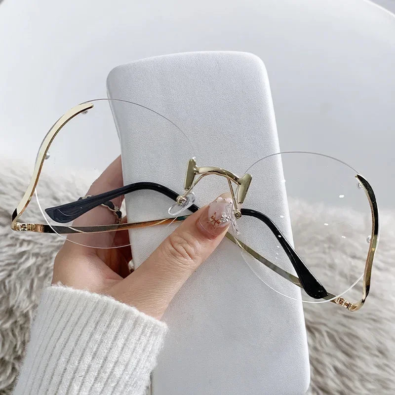 MACO Luxury Geometric Round Sunglasses – Big Frame Metal Designer Shades