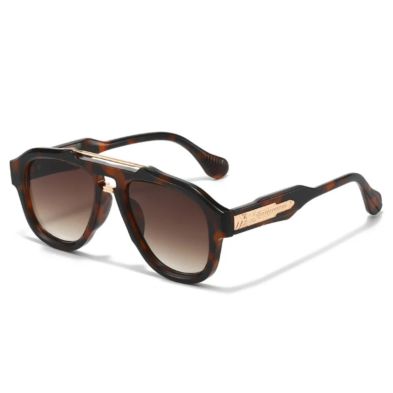 MACO Luxury Designer Pilot Sunglasses – High-End Metal Decoration Fashion Shades
