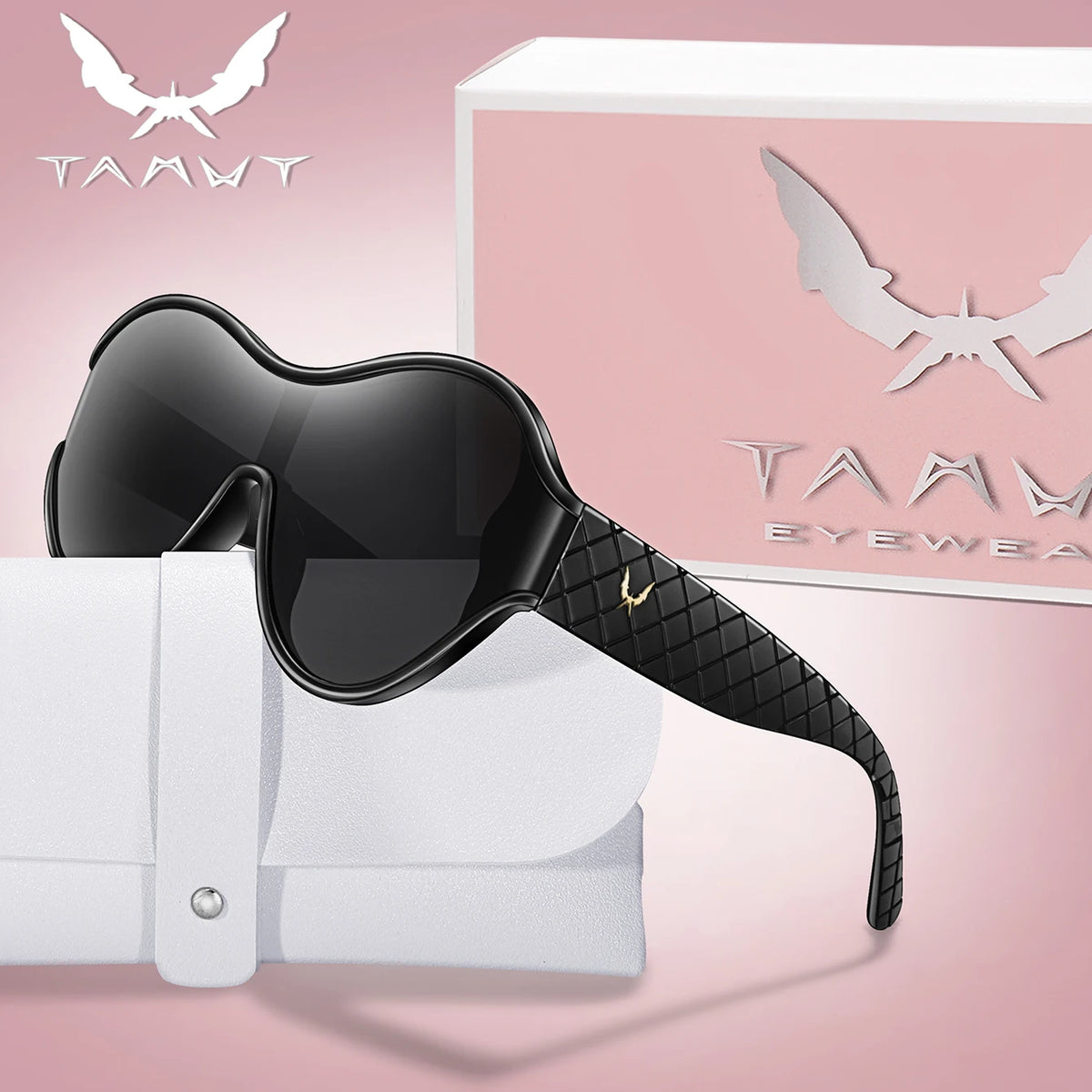 MACO Luxury Oversized Round Sunglasses – Outdoor Sport Goggles with Premium Box