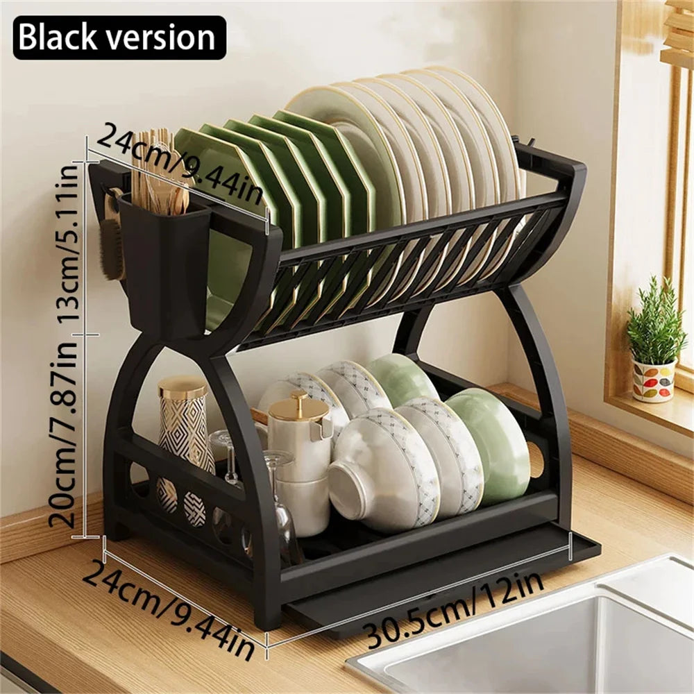MACO Luxury Multi-Functional Kitchen Storage Rack – Premium Bowl & Dish Drainer Box