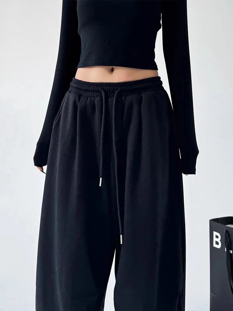MACO Luxury Y2K Harajuku Wide Leg Sweatpants – Oversized Baggy Streetwear Joggers