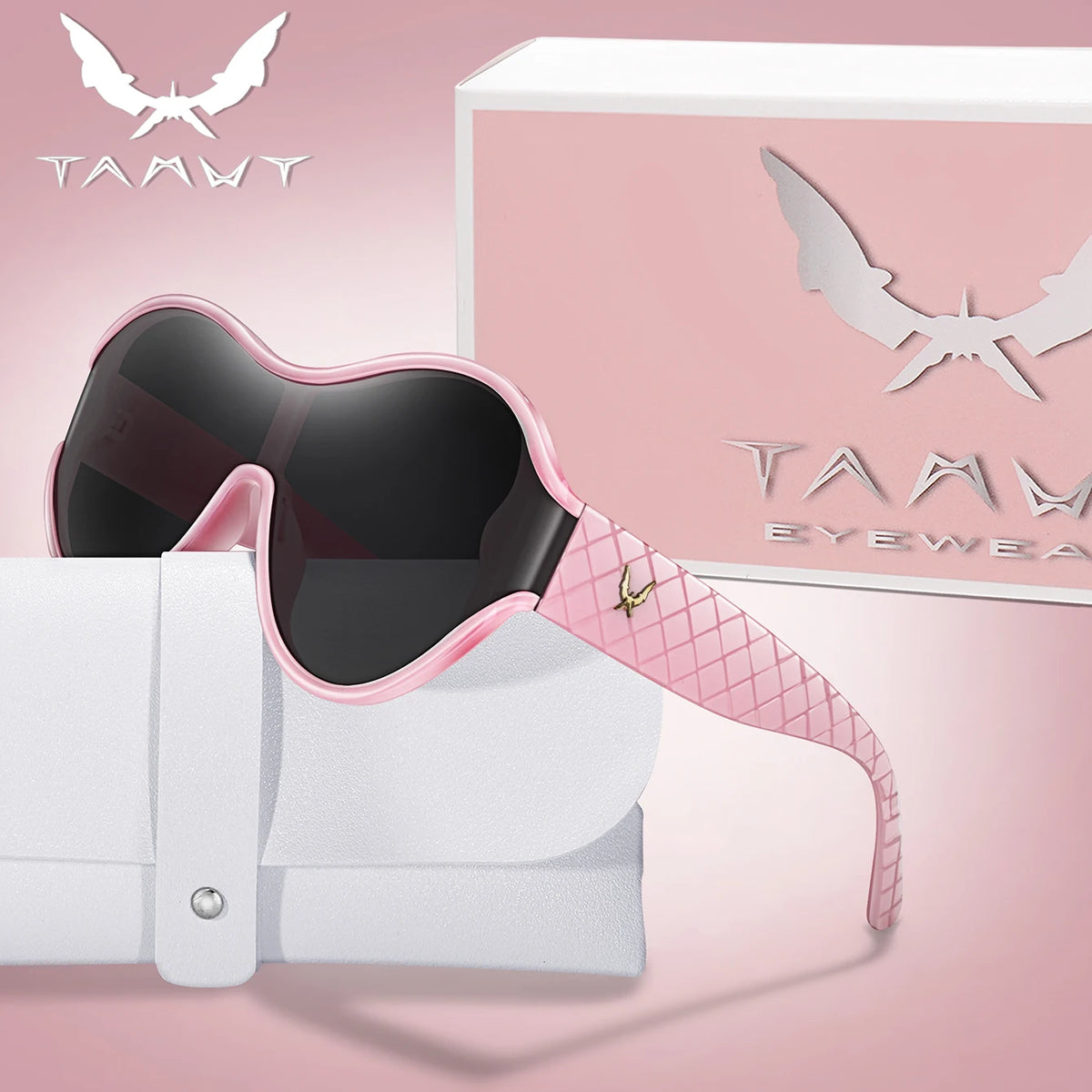 MACO Luxury Oversized Round Sunglasses – Outdoor Sport Goggles with Premium Box