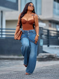 MACO Vintage Wide-Leg Denim – High-Waist Streetwear-Jeans