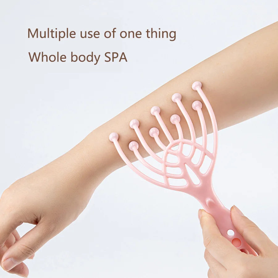 MACO Luxury 9-Claw Head Massager – Streamlined Ball Deep Stress Relaxation Roller