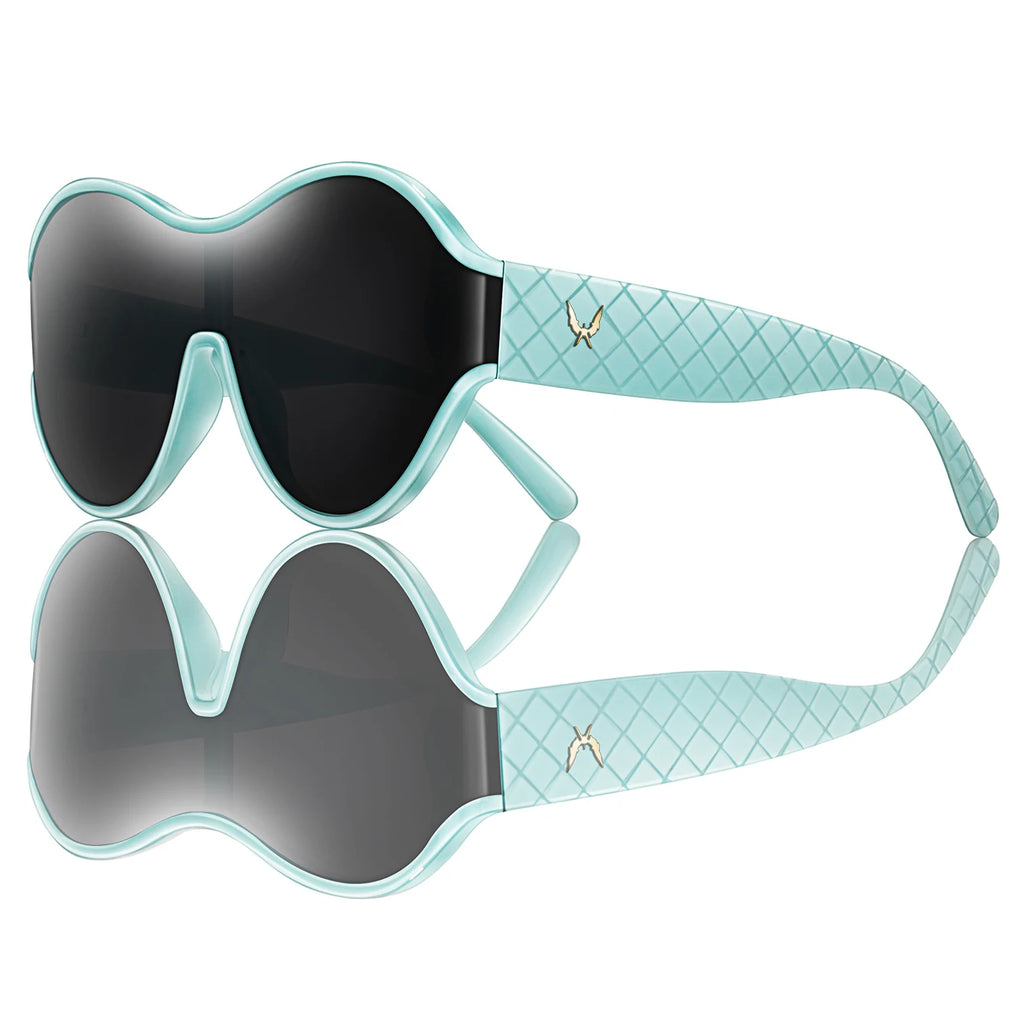 MACO Luxury Oversized Round Sunglasses – Outdoor Sport Goggles with Premium Box