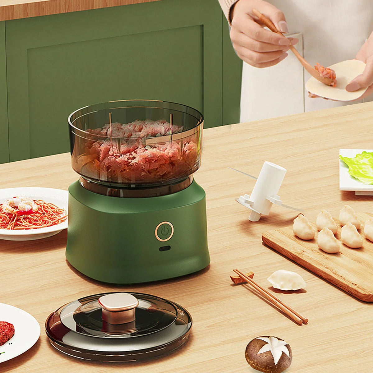 MACO Luxury Wireless Mini Food Chopper – Electric Garlic Masher & Kitchen Meat Grinder