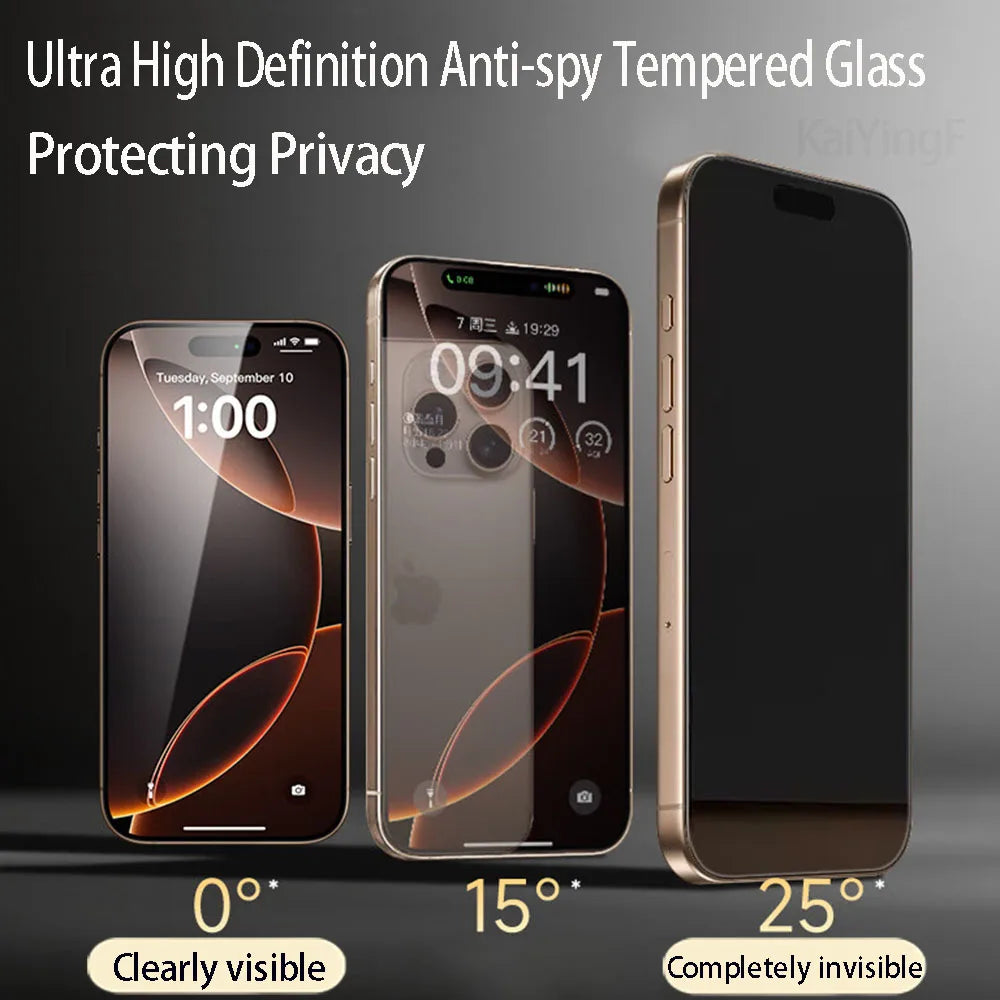 MACO Diamond Anti-Spy Screen Protector | Privacy Tempered Glass for iPhone 11-18