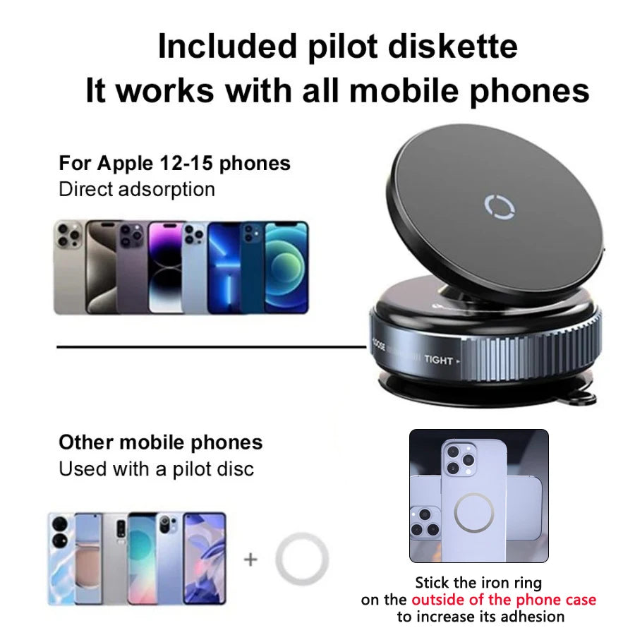 MACO-STORE | 360° Magnetic Vacuum Car Phone Mount