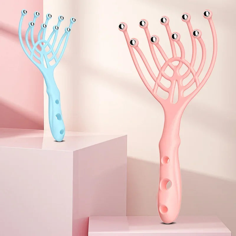 MACO Luxury 9-Claw Head Massager – Streamlined Ball Deep Stress Relaxation Roller