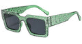 MACO Iced Out Diamond Square Sunglasses – High-End Nightclub Party Shades