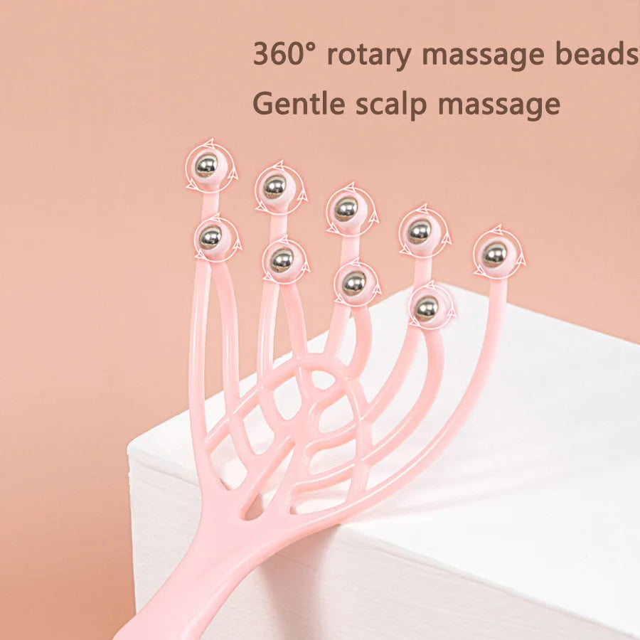 MACO Luxury 9-Claw Head Massager – Streamlined Ball Deep Stress Relaxation Roller