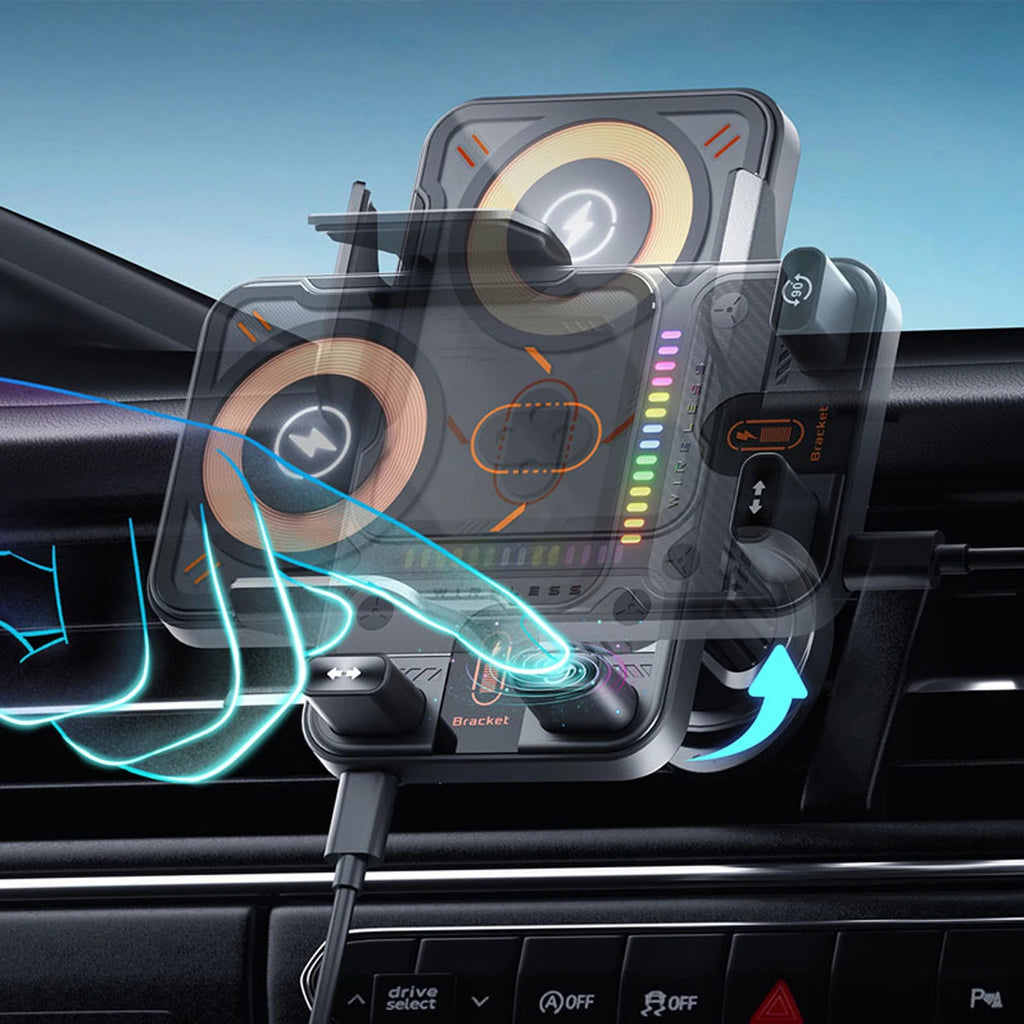 MACO-STORE | Magnetic Wireless Car Charger & Phone Mount