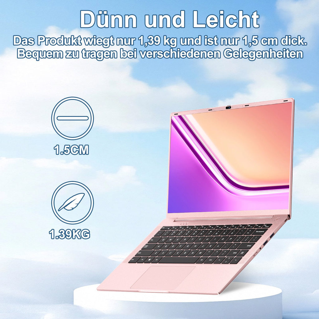 MACO Ultra-Slim 14" Business Laptop | Intel Quad-Core N5095, 8GB DDR4, 256GB High-Speed SSD
